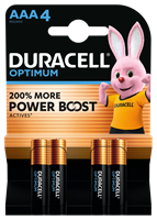 Duracell Optimum power boost AAA batteri