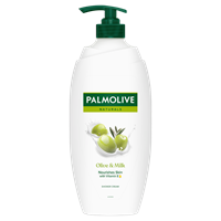 Palmolive oliv och mjölk duschtvål på pumpflaska
