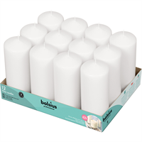 Bolsius Blockljus vit 7x17cm