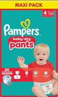 Pampers baby dry byxblöjor storlek 4