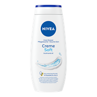 Nivea creme soft duschkräm på flaska med lock