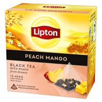 Lipton persika och mango te i pyramidpåsar