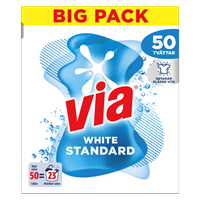 Via tvättmedel white pulver big pack
