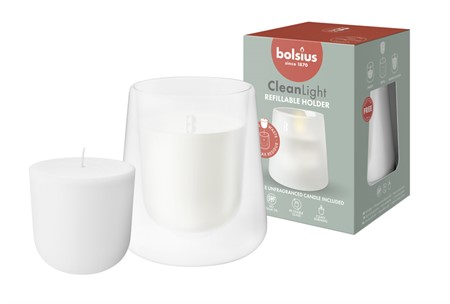Bolsius Clean Lights White 4x1-p