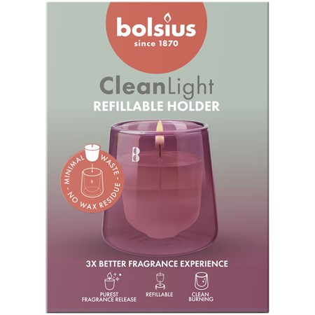 Bolsius Doftljus Clean Light Cederträ & Vetiver 4x1-p