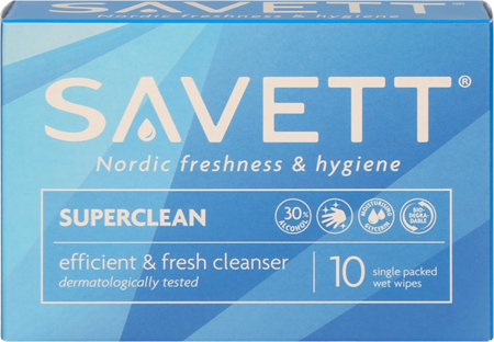 Savett Super Clean Sachets 10x10st