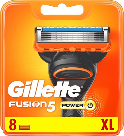 Gillette Blades Male Fusion 5 Power 10x8-p