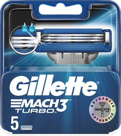 Gillette Blades Male Mach3 Turbo 10x5-p