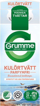 Grumme flytande kulörtvätt sensitive