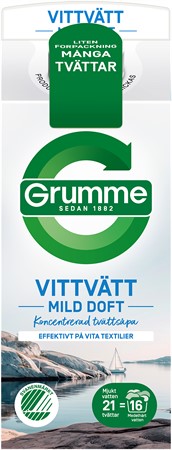 Grumme flytande vittvätt
