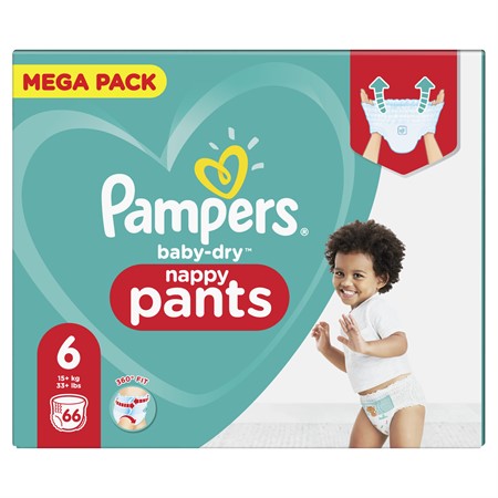 Pampers Baby Dry Pants S6 15+kg 1x66-p MB