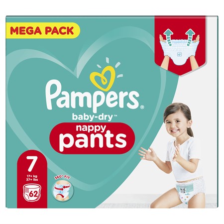 Pampers Baby Dry Pants S7 17+kg 1x62-p MB