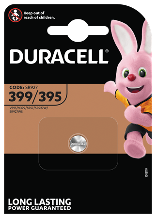 Duracell 399/395 Silver knappcell 10x1-p