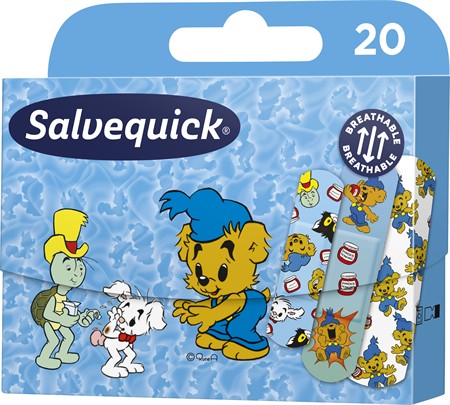 Salvequick Bamse plåster 12x20-p
