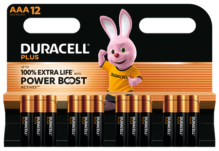 Duracell Plus Power Boost AAA alkaliskt 12x12-p