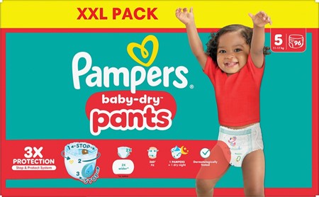 Pampers Baby Dry Pants S5 11-17kg XXL 1x96-p