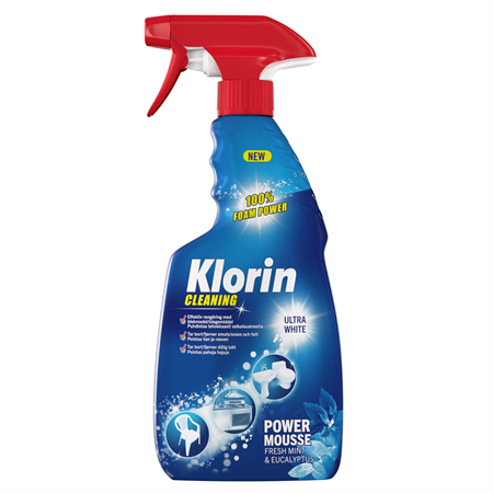 Klorin Rengöringsspray Cleaning Power Mousse 12x500ml