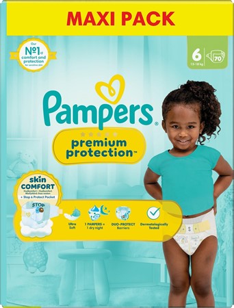 Pampers Premium Protection S6 13-18kg MB 1x70-p