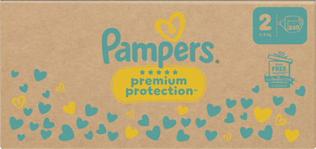 Pampers Premium Protection New Baby S2 4-8kg MSB 1x240-p