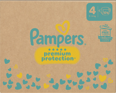 Pampers Premium Protection S4 9-14kg MSB 1x174-p