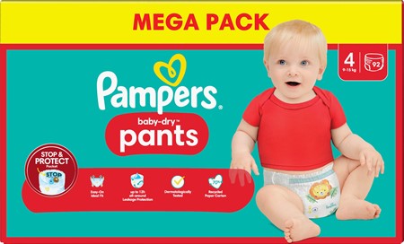 Pampers Baby Dry Pants S4 9-15Kg 1x92-p MB