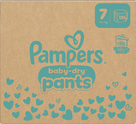 Pampers Baby Dry Pants S7 15+kg MSB 1x126-p