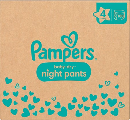 Pampers Baby Dry Night Pants S4 9-15kg 1x180-p MSB