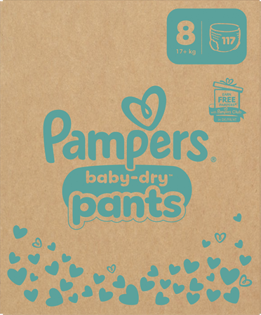 Pampers Baby Dry Pants S8 17+kg MSB 1x117-p