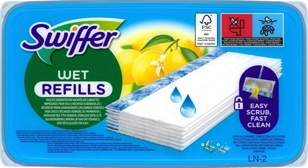 Swiffer Floor refillförpackning med fuktiga golvdukar
