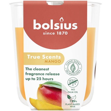 Bolsius Doftljus True Scents 8x7,3 cm Small Mango 6x1-p