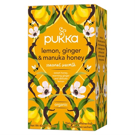 Pukka Örtte Lemon, Ginger & Manuka Honey EKO 4x20-p