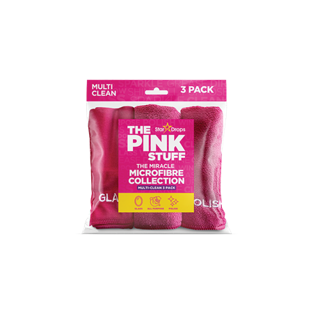 The Pink Stuff Microfibre Cloths 9x3st