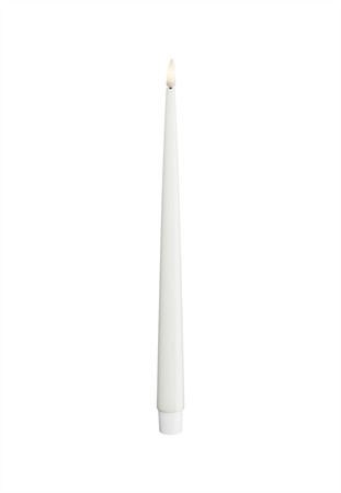 Deluxe Antikljus LED Shiny 2,2x28 cm Vit 1x2-p